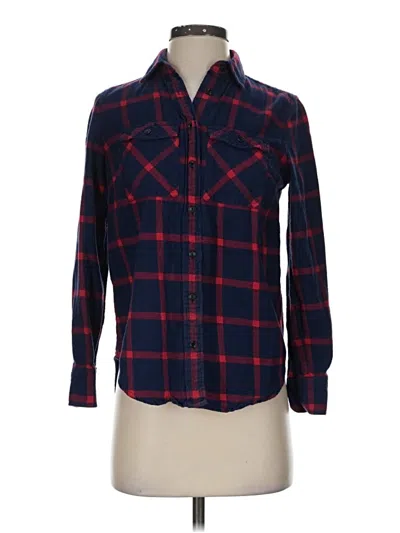 Pre-owned Jcrew Long Sleeve Button Down Shirt In Blue