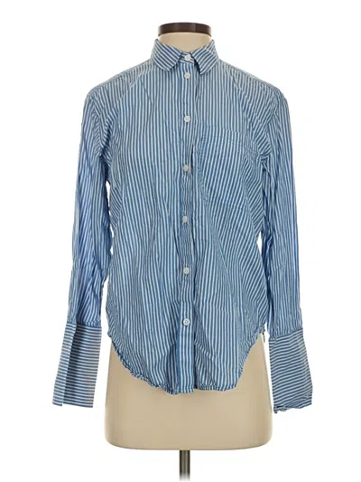 Pre-owned Jcrew Long Sleeve Button Down Shirt In Blue