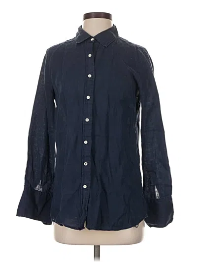 Pre-owned Jcrew Long Sleeve Button Down Shirt In Blue