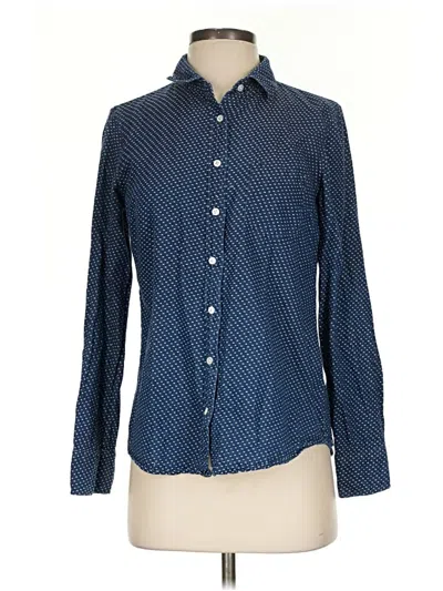 Pre-owned Jcrew Long Sleeve Button Down Shirt In Blue