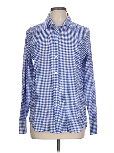 Pre-owned Jcrew Long Sleeve Button Down Shirt In Blue