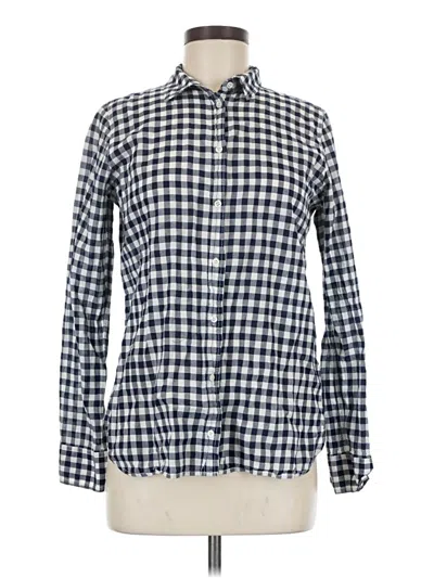 Pre-owned Jcrew Long Sleeve Button Down Shirt In Blue
