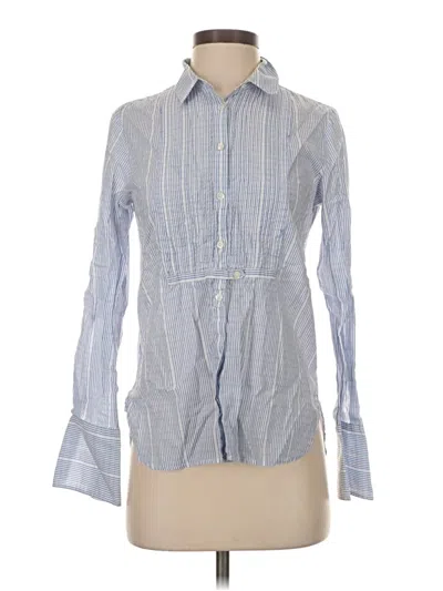 Pre-owned Jcrew Long Sleeve Button Down Shirt In Blue