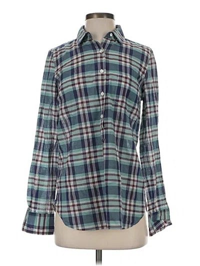 Jcrew Long Sleeve Button Down Shirt In Blue