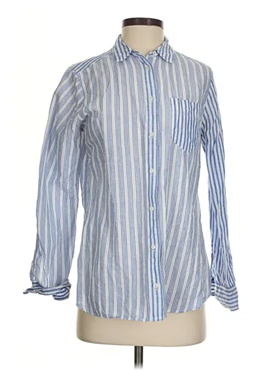 Pre-owned Jcrew Long Sleeve Button Down Shirt In Blue