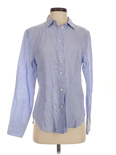 Pre-owned Jcrew Long Sleeve Button Down Shirt In Blue