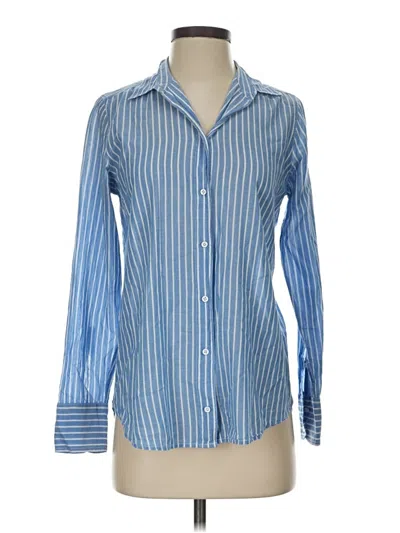 Pre-owned Jcrew Long Sleeve Button Down Shirt In Blue