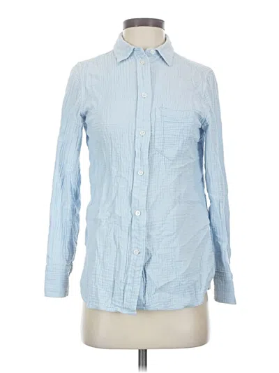 Pre-owned Jcrew Long Sleeve Button Down Shirt In Blue