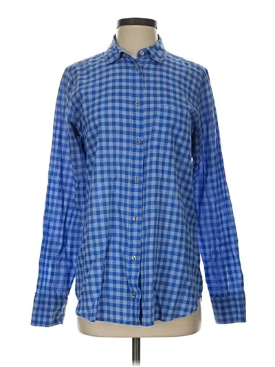 Pre-owned Jcrew Long Sleeve Button Down Shirt In Blue