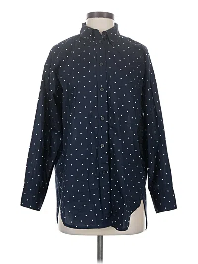 Pre-owned Jcrew Long Sleeve Button Down Shirt In Blue