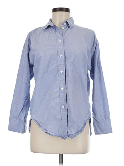 Pre-owned Jcrew Long Sleeve Button Down Shirt In Blue