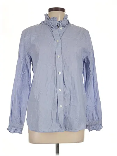 Pre-owned Jcrew Long Sleeve Button Down Shirt In Blue