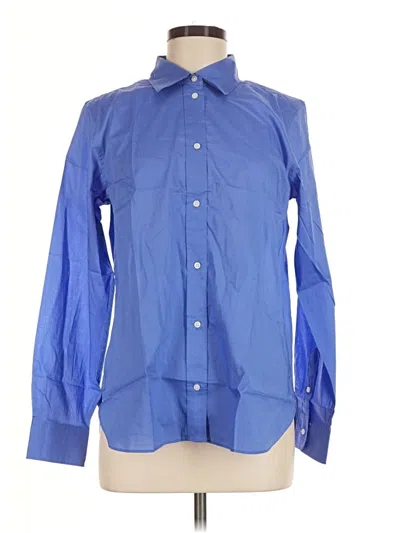 Pre-owned Jcrew Long Sleeve Button Down Shirt In Blue