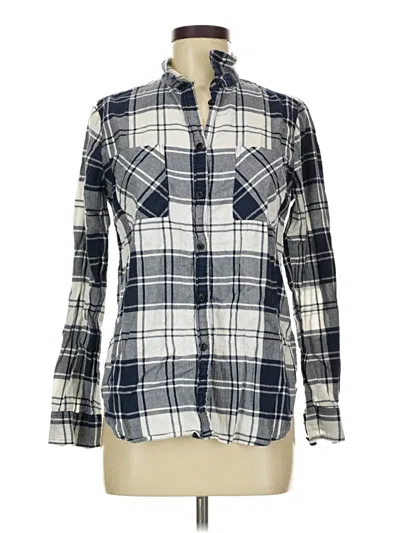 Pre-owned Jcrew Long Sleeve Button Down Shirt In Blue