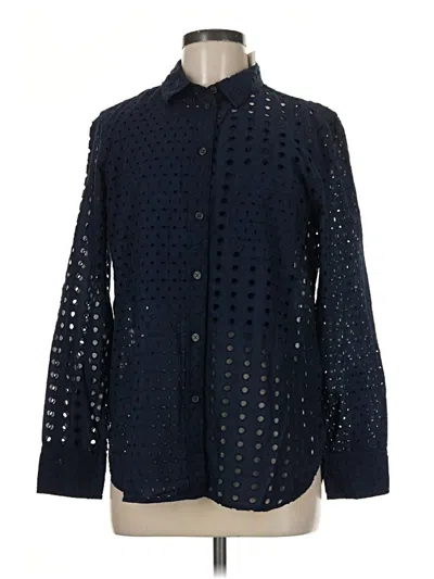 Jcrew Long Sleeve Button Down Shirt In Blue