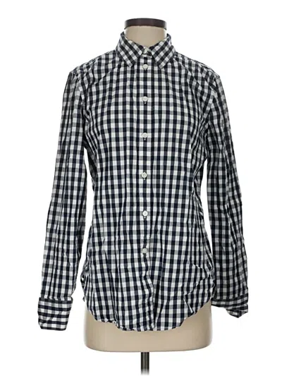 Pre-owned Jcrew Long Sleeve Button Down Shirt In Blue