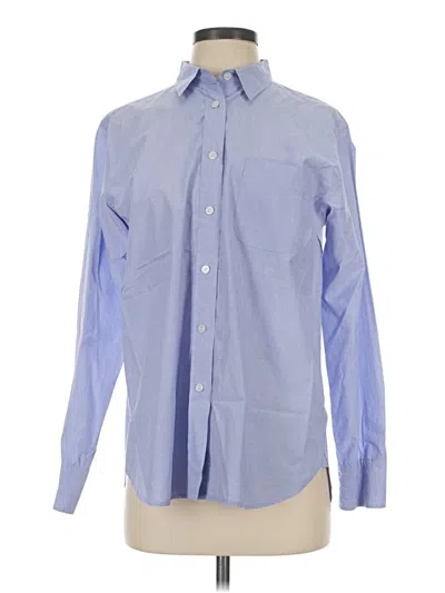 Pre-owned Jcrew Long Sleeve Button Down Shirt In Blue