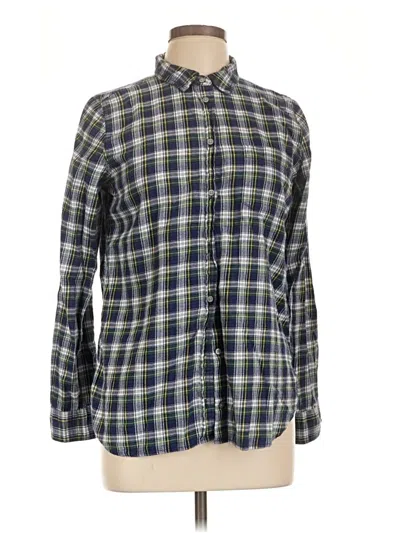 Pre-owned Jcrew Long Sleeve Button Down Shirt In Blue
