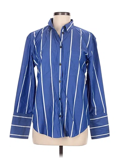 Jcrew Long Sleeve Button Down Shirt In Blue