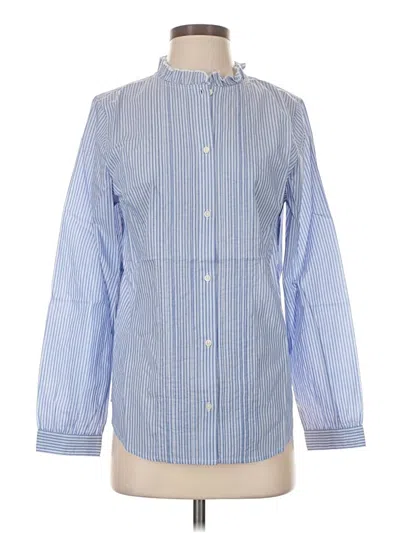Jcrew Long Sleeve Button Down Shirt In Blue