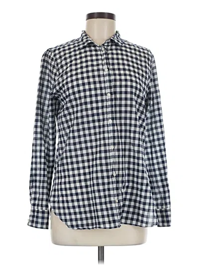 Pre-owned Jcrew Long Sleeve Button Down Shirt In Blue