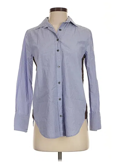 Pre-owned Jcrew Long Sleeve Button Down Shirt In Blue