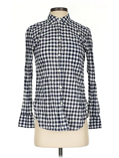 Pre-owned Jcrew Long Sleeve Button Down Shirt In Blue