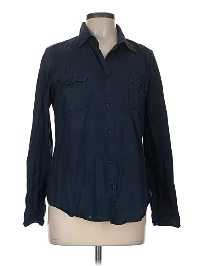 Pre-owned Jcrew Long Sleeve Button Down Shirt In Blue