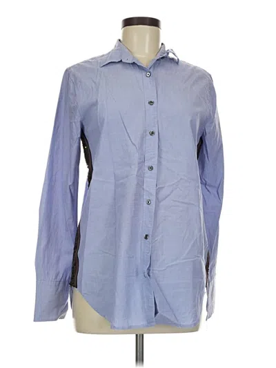 Pre-owned Jcrew Long Sleeve Button Down Shirt In Blue