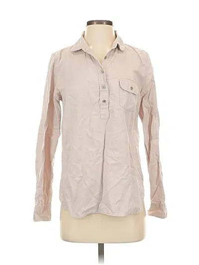 Pre-owned Jcrew Long Sleeve Button Down Shirt In Brown