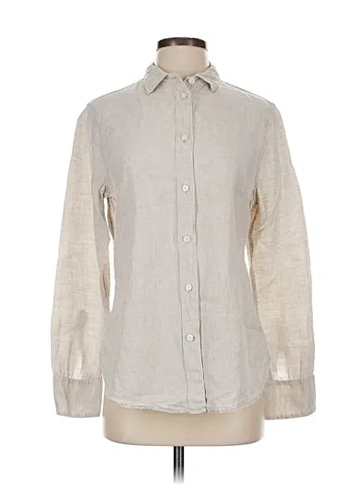 Pre-owned Jcrew Long Sleeve Button Down Shirt In Brown