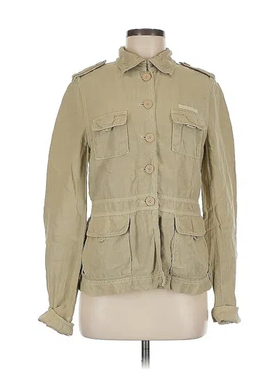 Pre-owned Jcrew Long Sleeve Button Down Shirt In Brown
