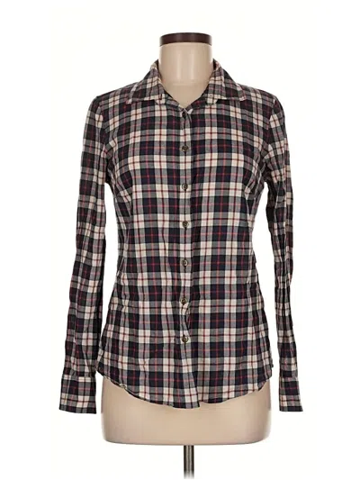 Pre-owned Jcrew Long Sleeve Button Down Shirt In Brown