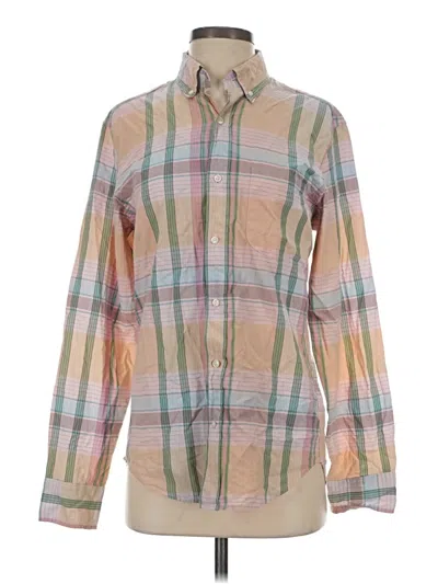 Pre-owned Jcrew Long Sleeve Button Down Shirt In Brown
