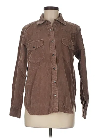 Pre-owned Jcrew Long Sleeve Button Down Shirt In Brown