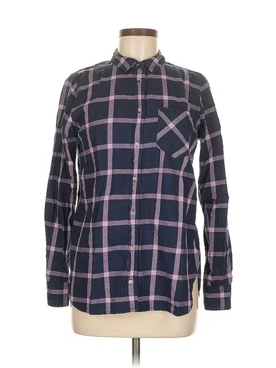 Pre-owned Jcrew Long Sleeve Button Down Shirt In Burgundy