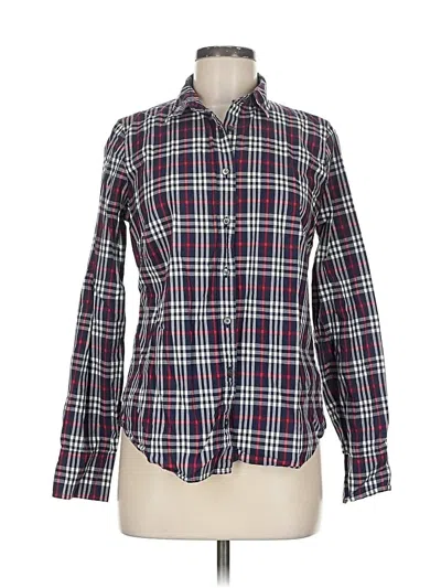 Pre-owned Jcrew Long Sleeve Button Down Shirt In Burgundy