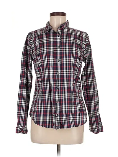 Pre-owned Jcrew Long Sleeve Button Down Shirt In Burgundy