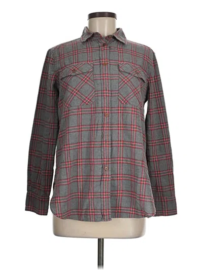Pre-owned Jcrew Long Sleeve Button Down Shirt In Burgundy
