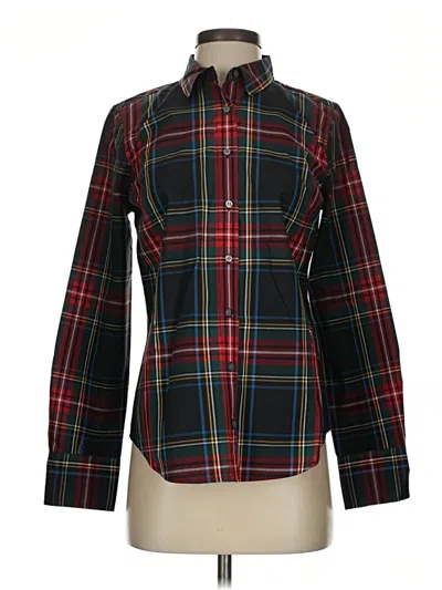Pre-owned Jcrew Long Sleeve Button Down Shirt In Burgundy