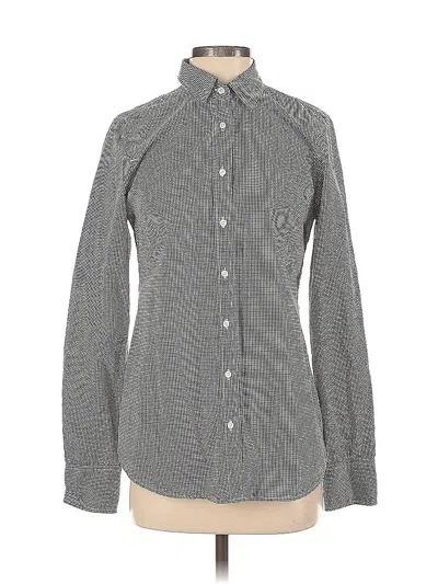 Pre-owned Jcrew Long Sleeve Button Down Shirt In Gray