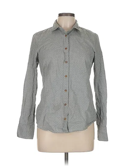 Pre-owned Jcrew Long Sleeve Button Down Shirt In Gray