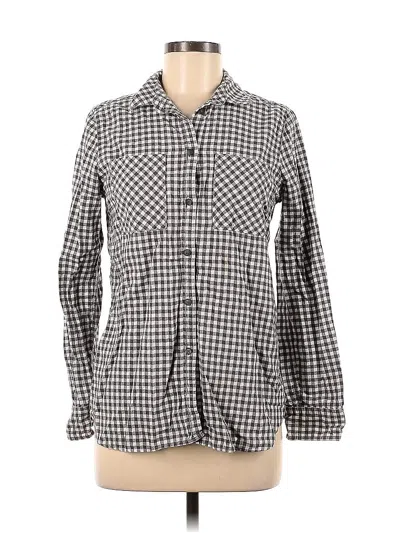 Pre-owned Jcrew Long Sleeve Button Down Shirt In Gray