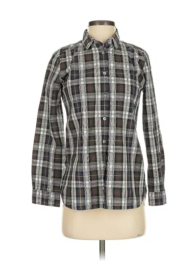 Pre-owned Jcrew Long Sleeve Button Down Shirt In Gray