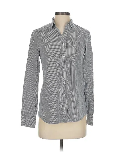 Pre-owned Jcrew Long Sleeve Button Down Shirt In Gray
