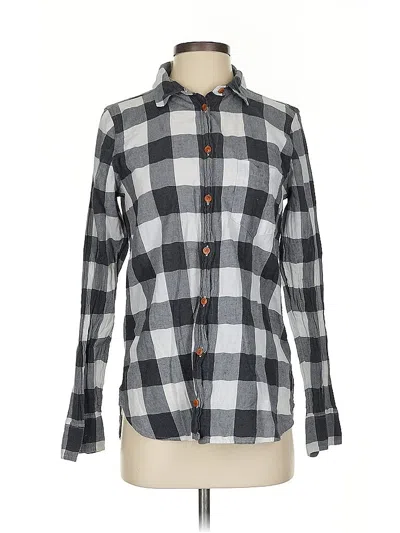 Pre-owned Jcrew Long Sleeve Button Down Shirt In Gray