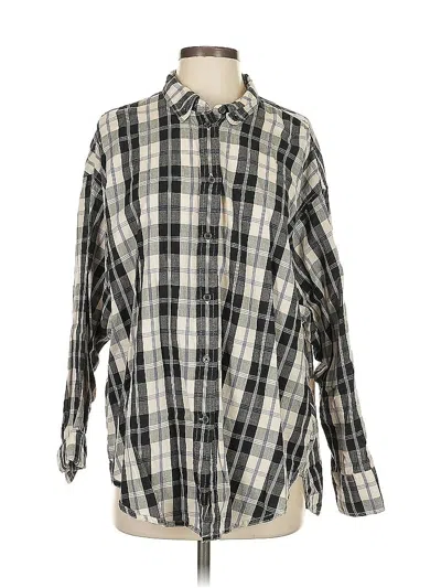 Pre-owned Jcrew Long Sleeve Button Down Shirt In Gray