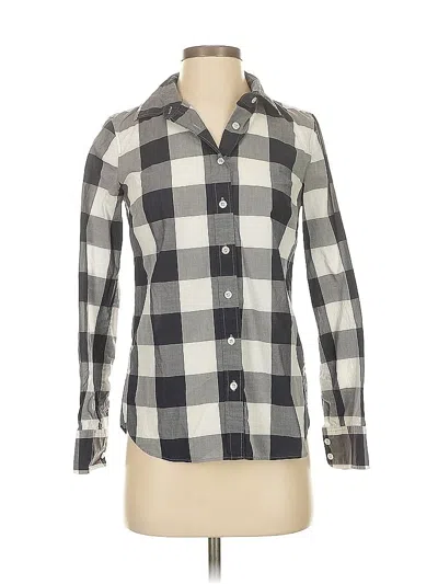 Pre-owned Jcrew Long Sleeve Button Down Shirt In Gray