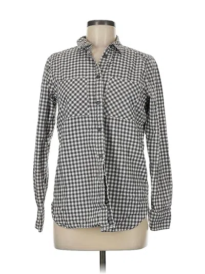 Pre-owned Jcrew Long Sleeve Button Down Shirt In Gray