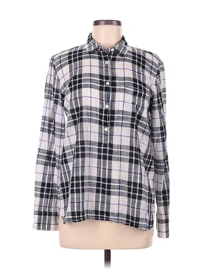 Pre-owned Jcrew Long Sleeve Button Down Shirt In Gray